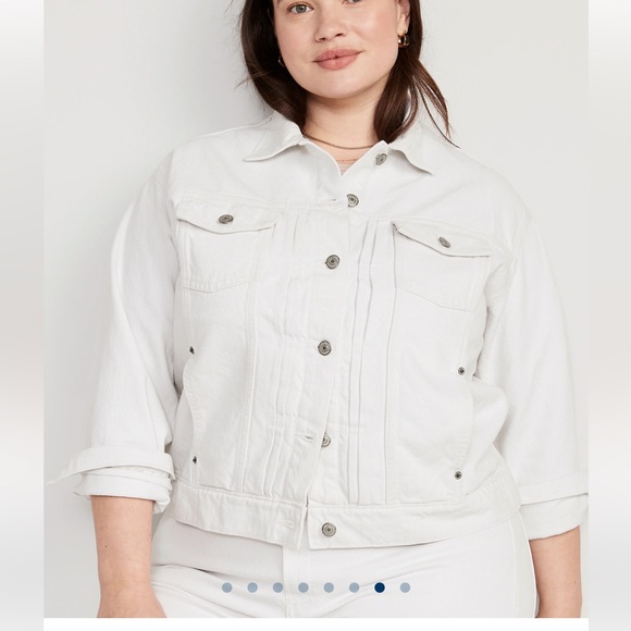 Denim Jacket - white size L - Picture 3 of 9